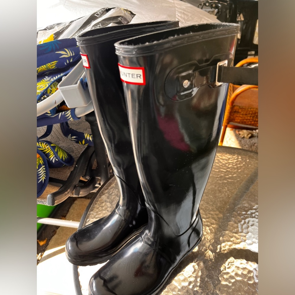 Hunter Tall Black Boot